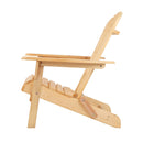 Wooden Adirondack Outdoor Chair - Natural