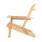 Wooden Adirondack Outdoor Chair - Natural