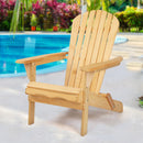 Wooden Adirondack Outdoor Chair - Natural