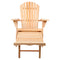 Wooden Adirondack Outdoor Sun Lounge - Natural Color