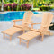 2 PC Adirondack Outdoor Chairs - Natural