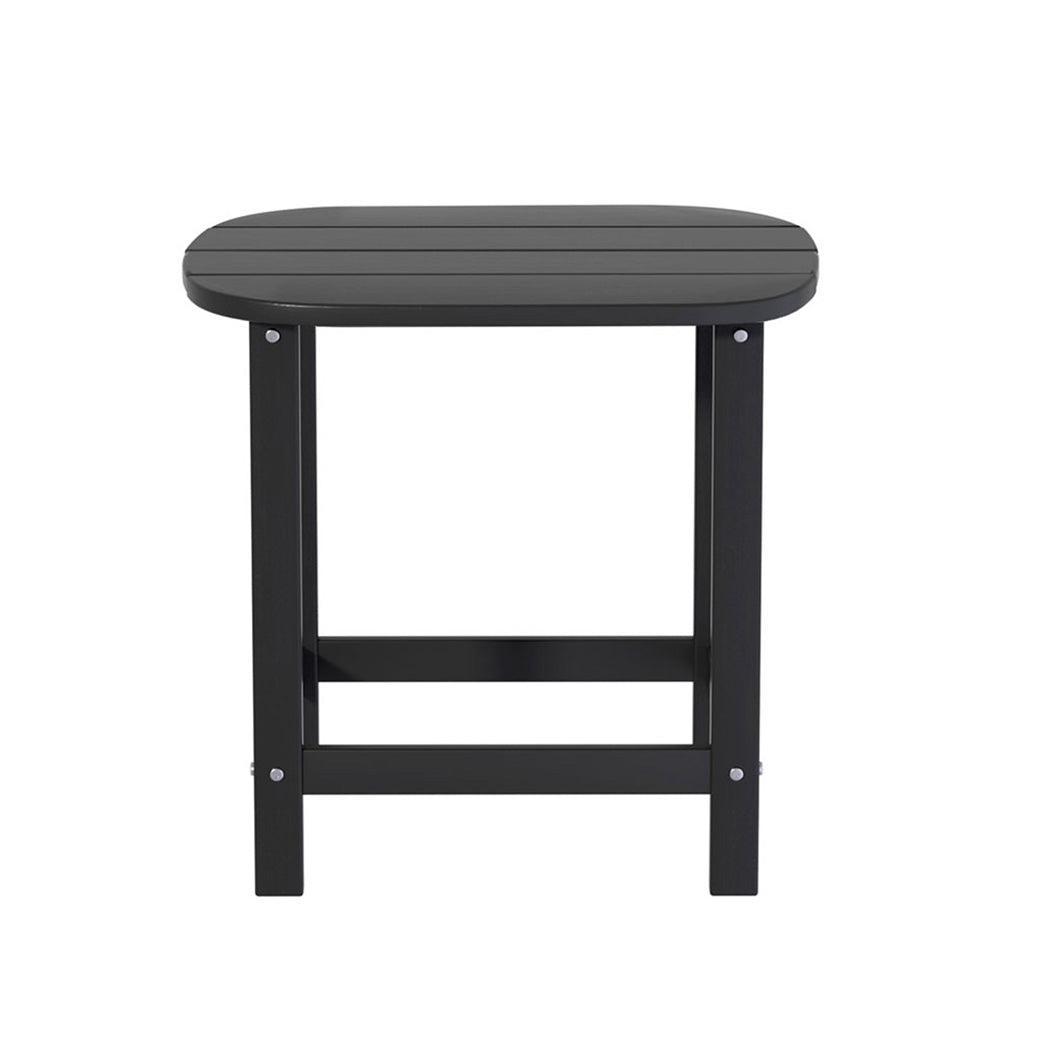 Coastal Outdoor Coffee Table – Black – HDPE
