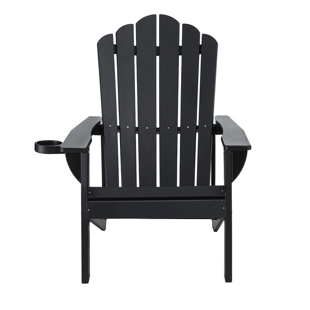 Marina Adirondack Chair – Black – HDPE