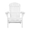 Outdoor Foldable Wooden Beach Chair - White