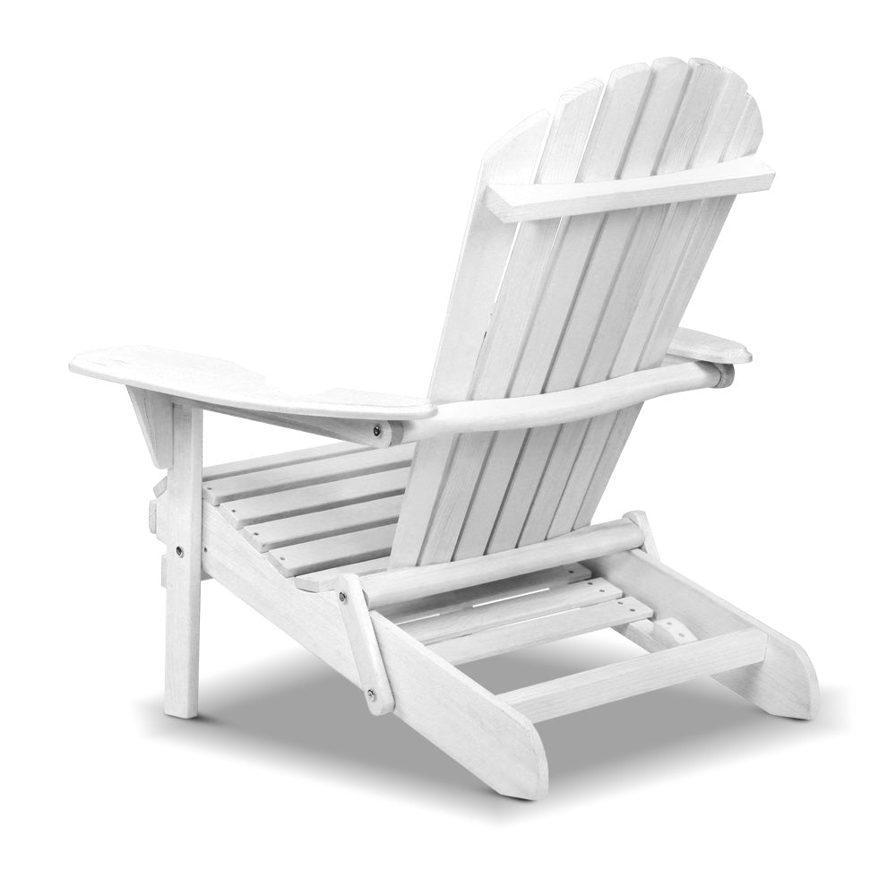 Nara Foldable Beach Chair – White