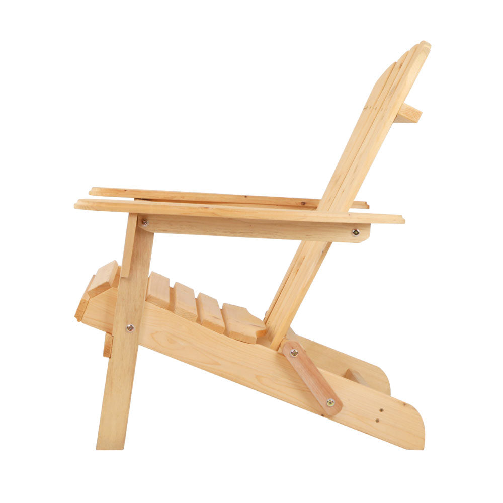 Cove Adirondack Outdoor Set – Natural – 3 Piece