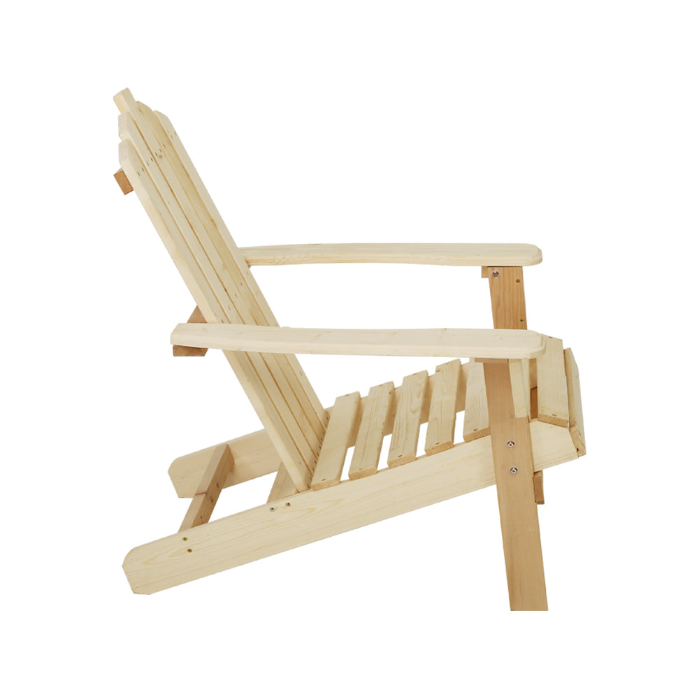 Nara Adirondack Chair – Brown / Wood – Single