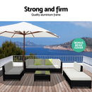 7-Piece Outdoor Wicker Sofa Set