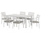 7-Piece Outdoor Dining Set – Aluminium Table & Chairs, White