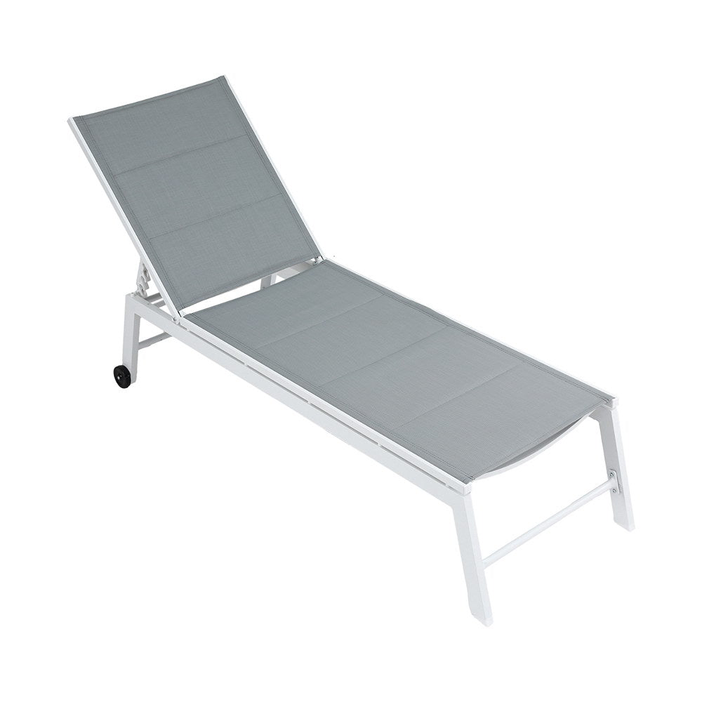 Marina Textilene Sun Lounger – White – 150 kg