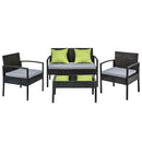 Outdoor Wicker Sofa Set