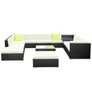 13-Piece Outdoor Sofa Set with Cover