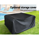 5-Piece Outdoor Wicker Sofa Set - Lounge Setting Cover included