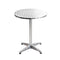6 x Outdoor Bar Tables – Round Aluminium, 70/110CM