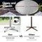 6 x Outdoor Bar Tables – Round Aluminium, 70/110CM