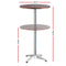 Round Outdoor Bar Table – Wooden Pole Aluminium