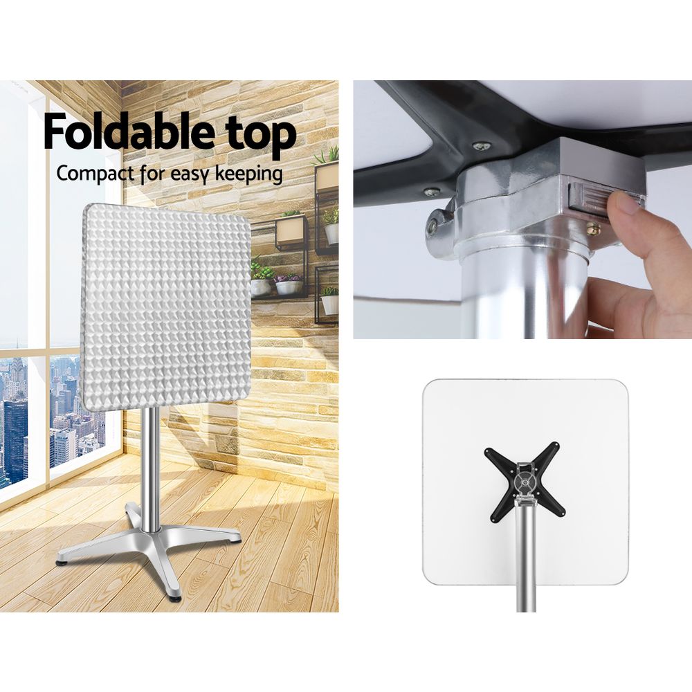 Atlas Adjustable Bar Set – Silver – 3 Piece