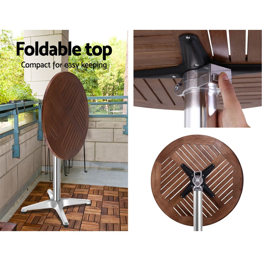 Arlo Outdoor Bistro Set – Brown – 3 Piece