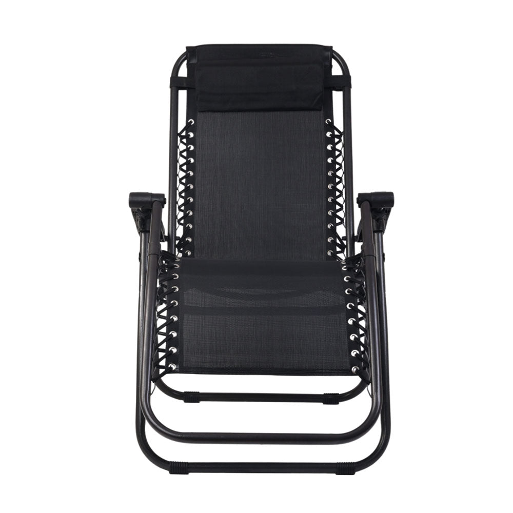 Atlas Zero Gravity Reclining Chairs – Black – Set of 2