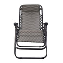 Zero Gravity Folding Recliner Chair - Grey