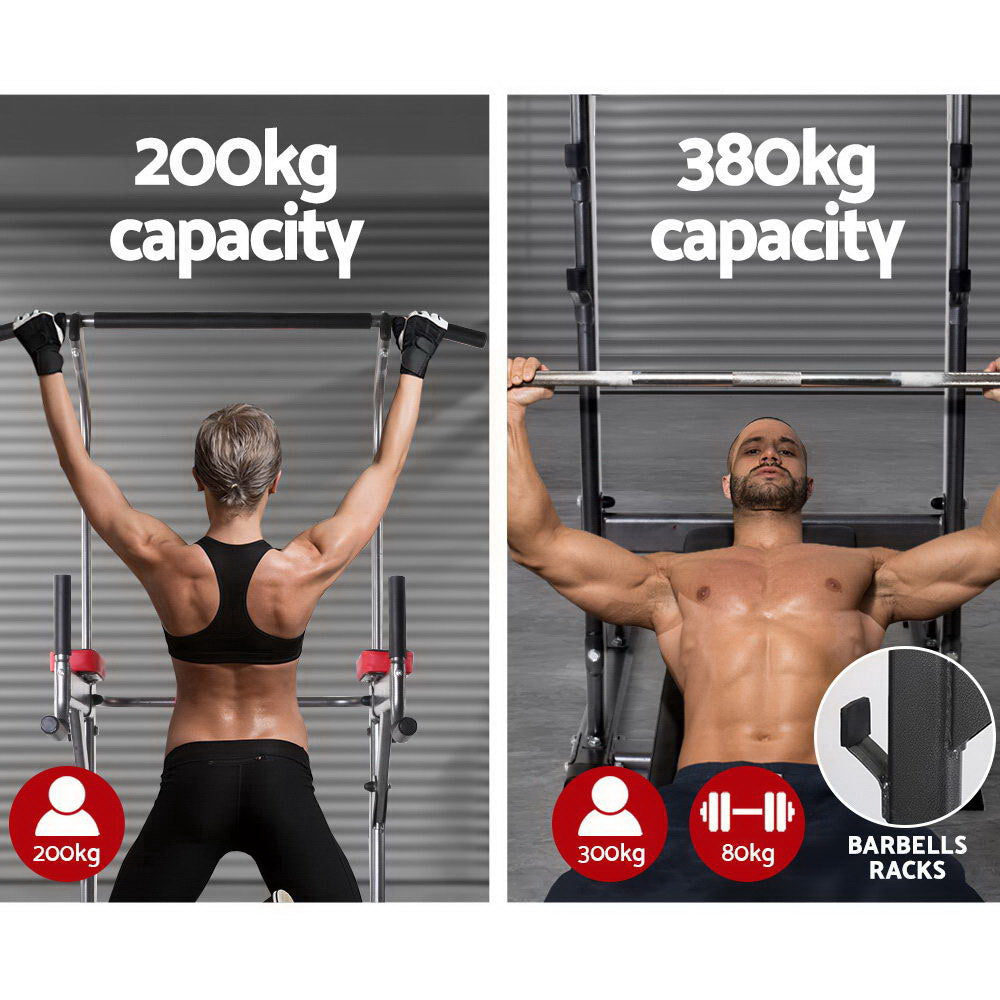 Harlow Multi-Function Gym Station – Black – 8-in-1