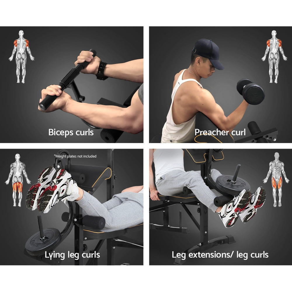 Titan Multi-Function Weight Bench – Black – 330kg Capacity