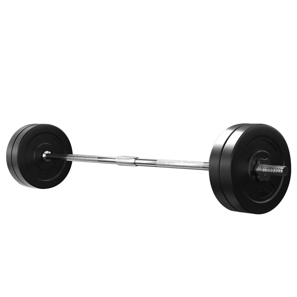 Everfit Barbell Weight Set – Black – 168 cm