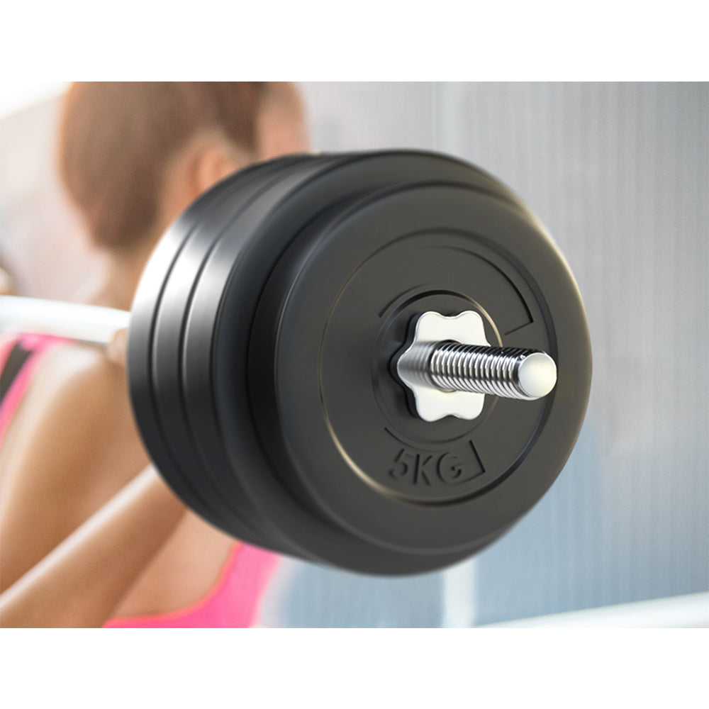 Titan Barbell Weight Set – Black – 78kg