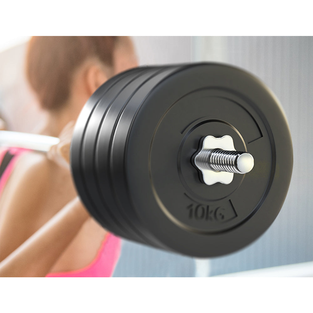 Maximus Barbell Weight Set – Black – 88kg