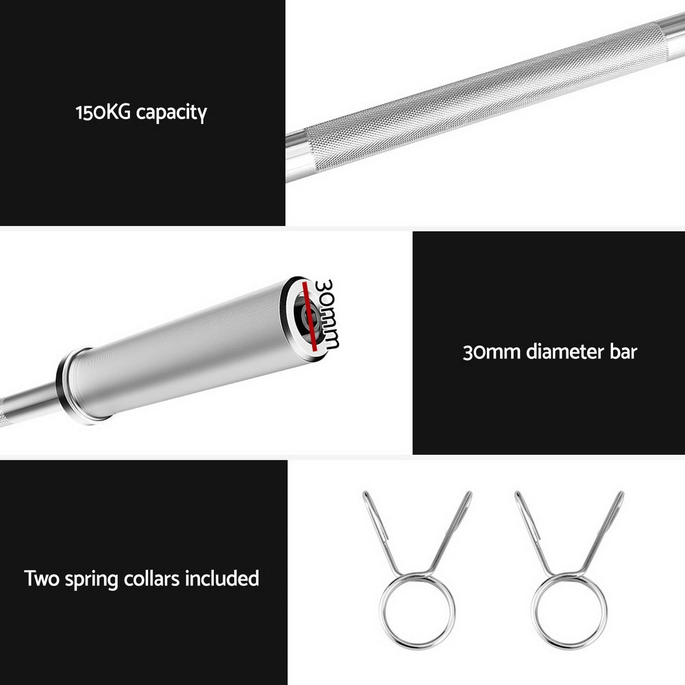 Summit Olympic Training Bar – Silver – 120cm