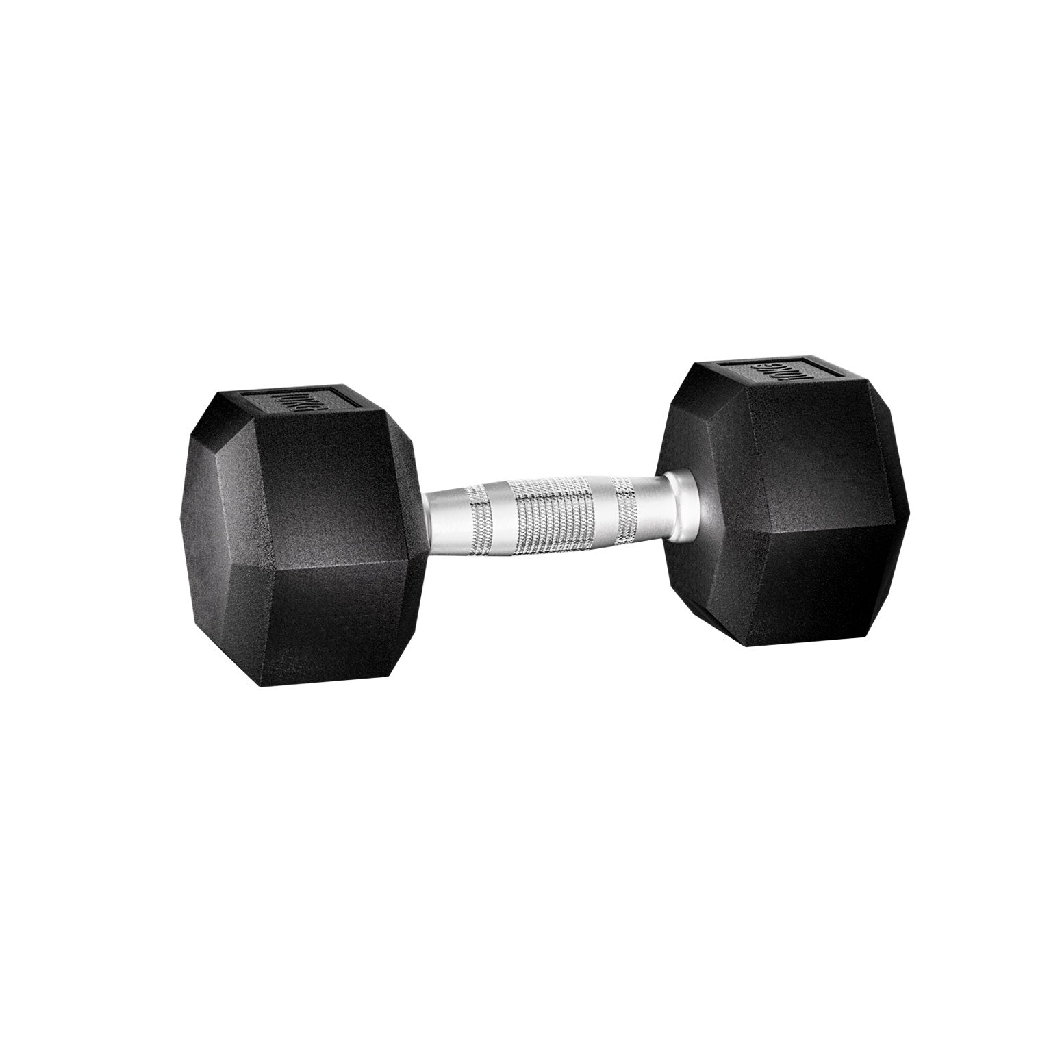 Linden Hex Dumbbells – Black & Silver – 20kg Set