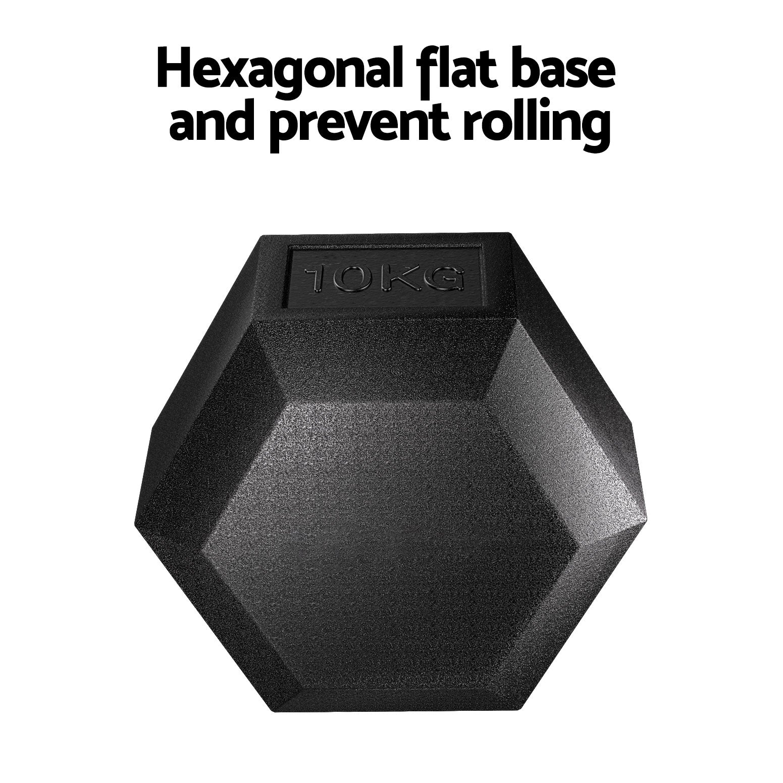 Linden Hex Dumbbells – Black & Silver – 20kg Set