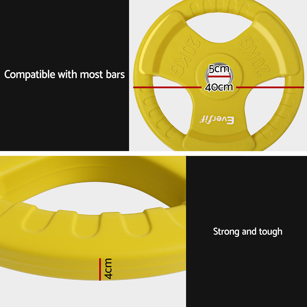 Alderon Olympic Weight Plate – Yellow – 20 kg