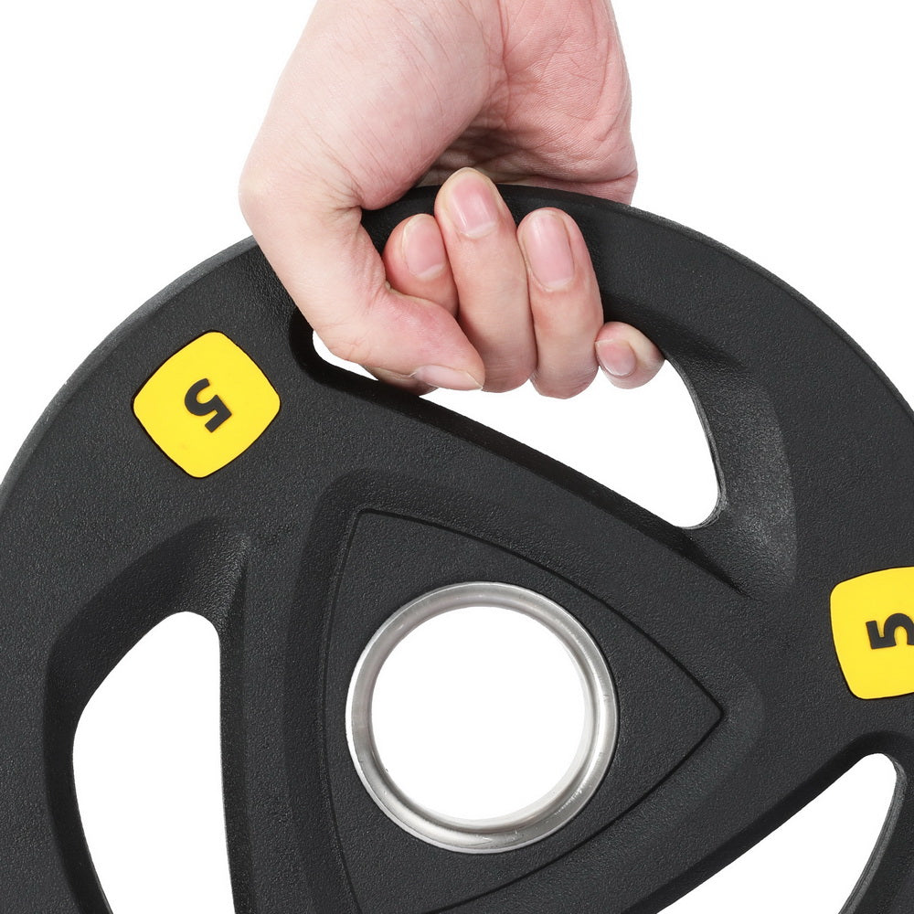 Everfit Olympic Weight Plate – Black – Single