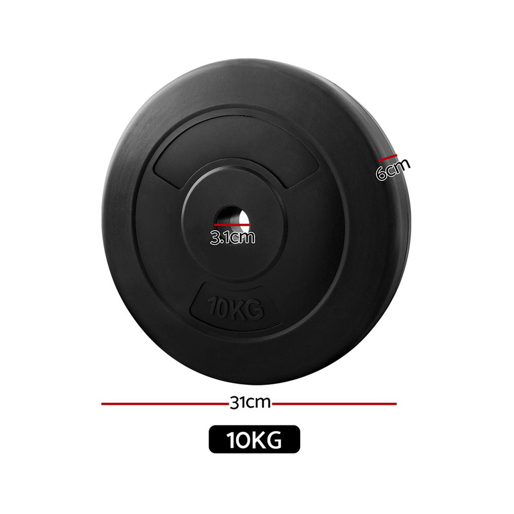 Titan Barbell Weight Plates Set – Black – 80kg