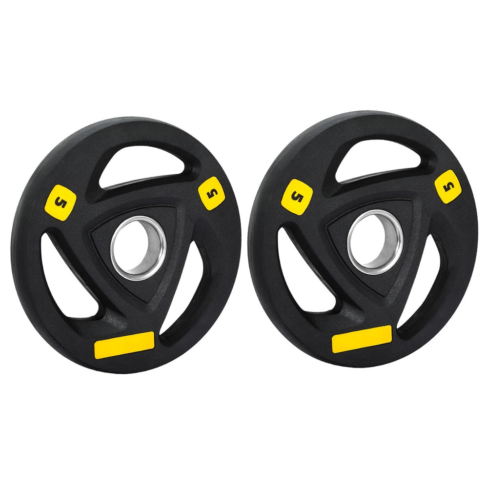Everfit Olympic Weight Plates – Black – Set of 2