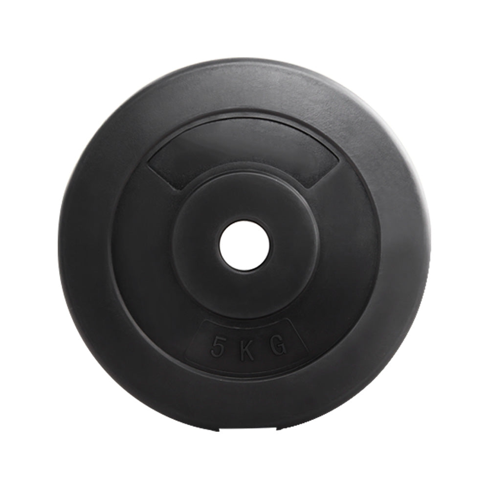 Everfit Standard Weight Plates – Black – Set of 2