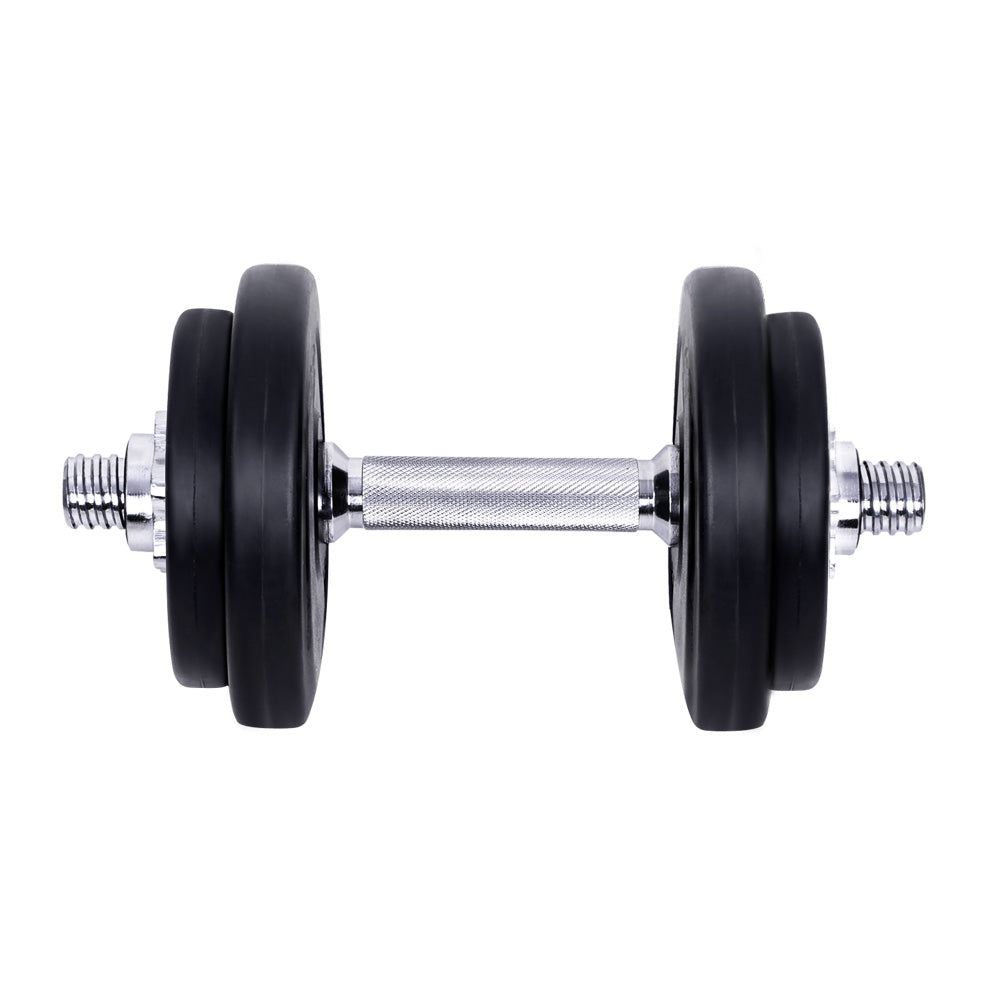 Everfit Dumbbell Set – Black – 20kg Total