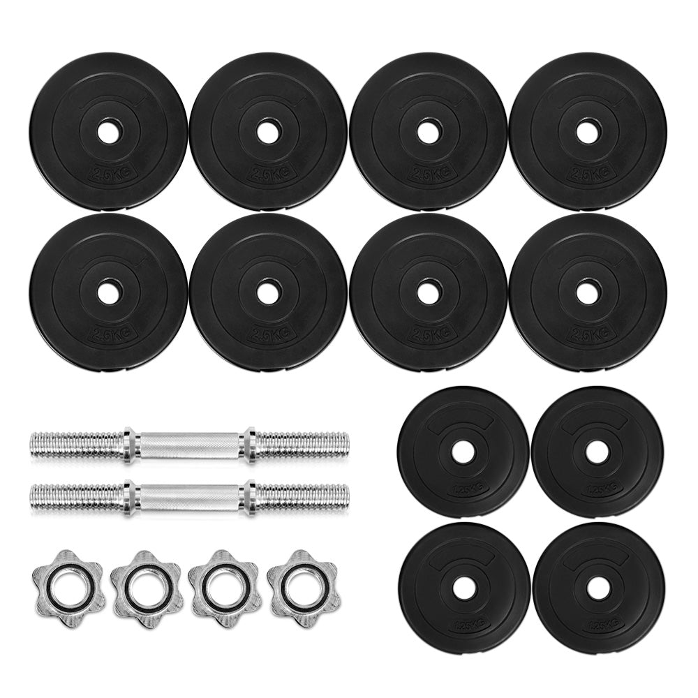 Titan 30kg Dumbbell Set – Black – 30kg