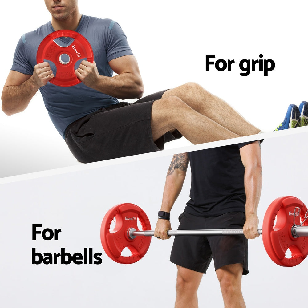 Titan Olympic Training Barbell Set – Red – 36kg