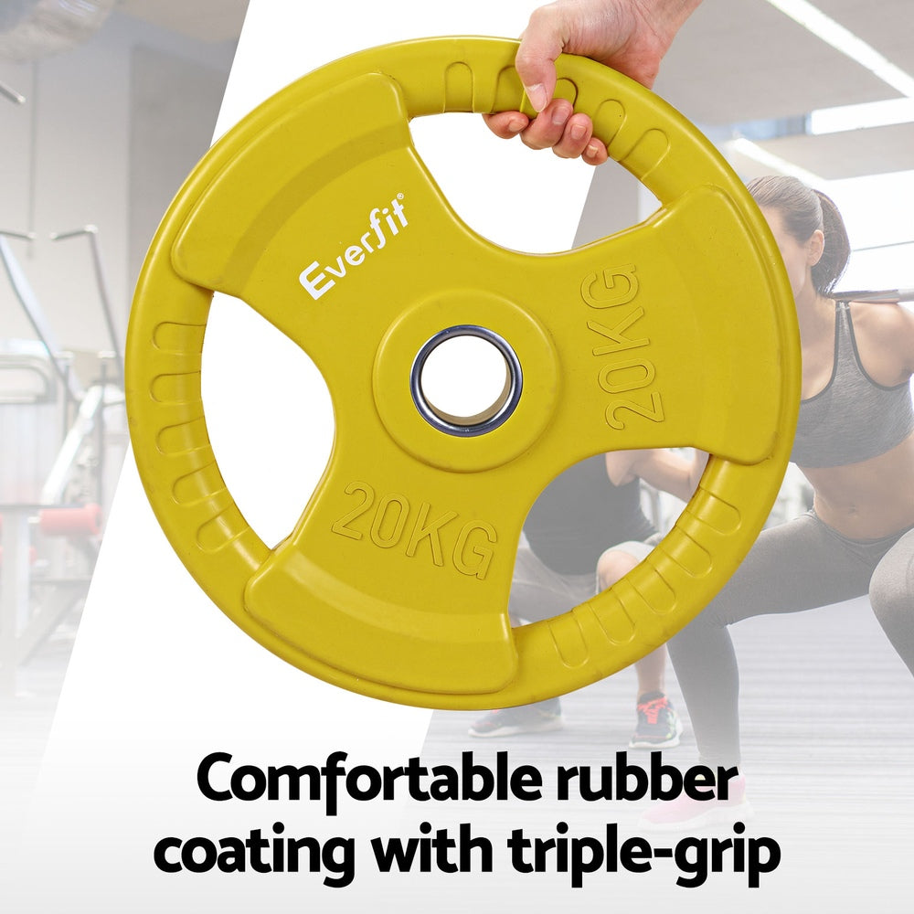 Olympus Olympic Training Barbell Set – Yellow – 46kg