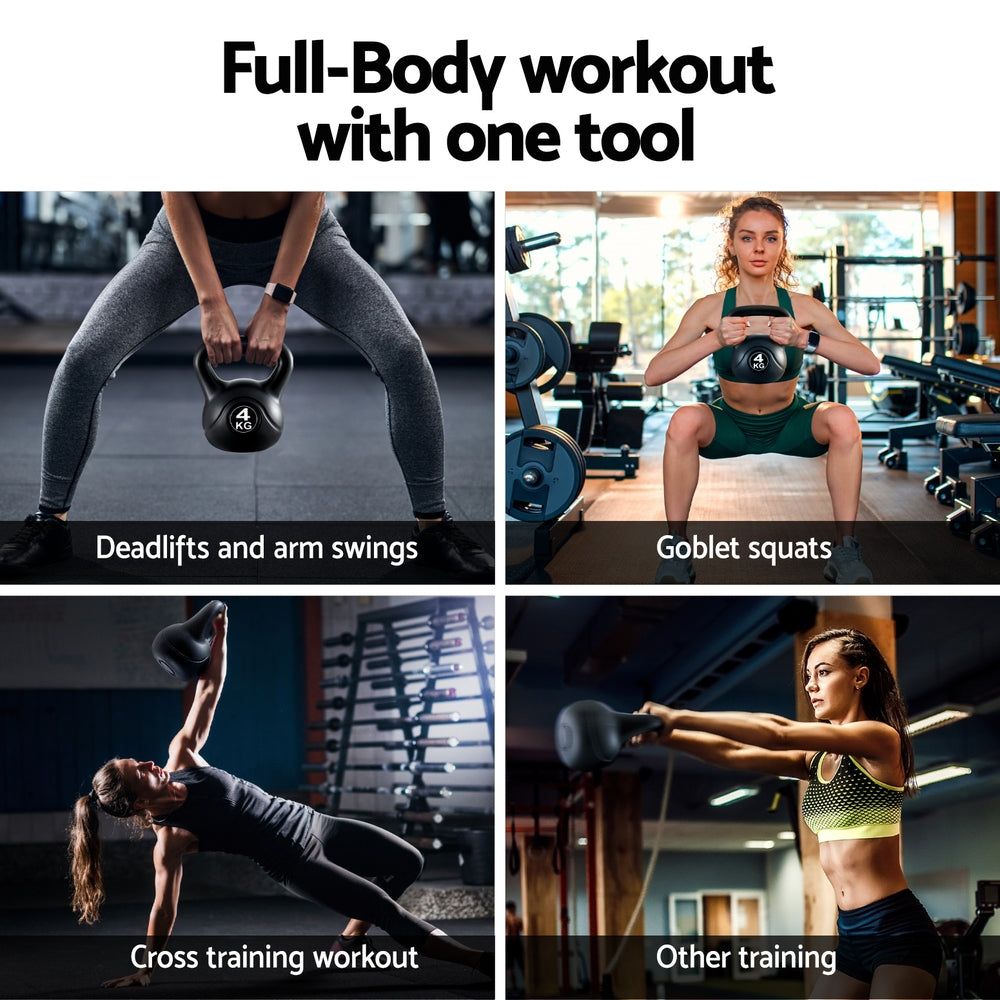 Arlo Kettlebell – Black – 4kg