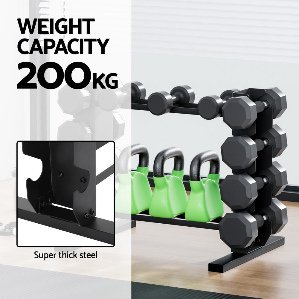 Atlas Dumbbell Storage Rack – Black – 200 kg Capacity