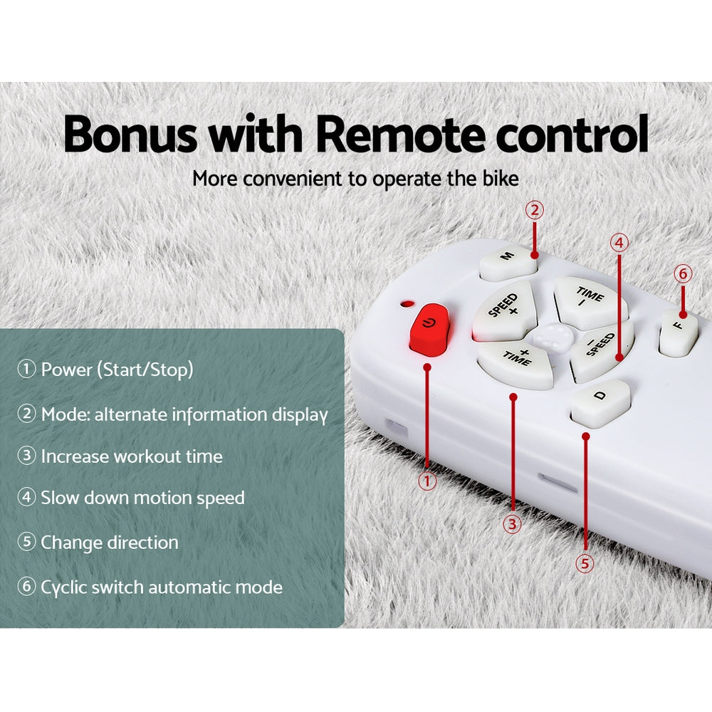 Tempo Electric Pedal Exerciser – White – Compact