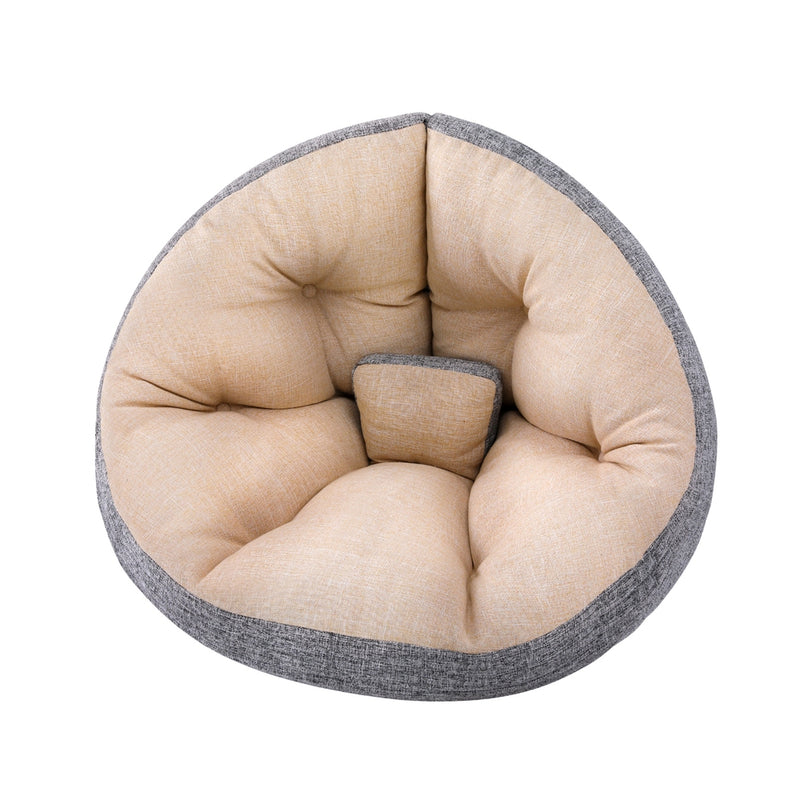 Foldable Floor Lounge Sofa Bed Chair – Beige