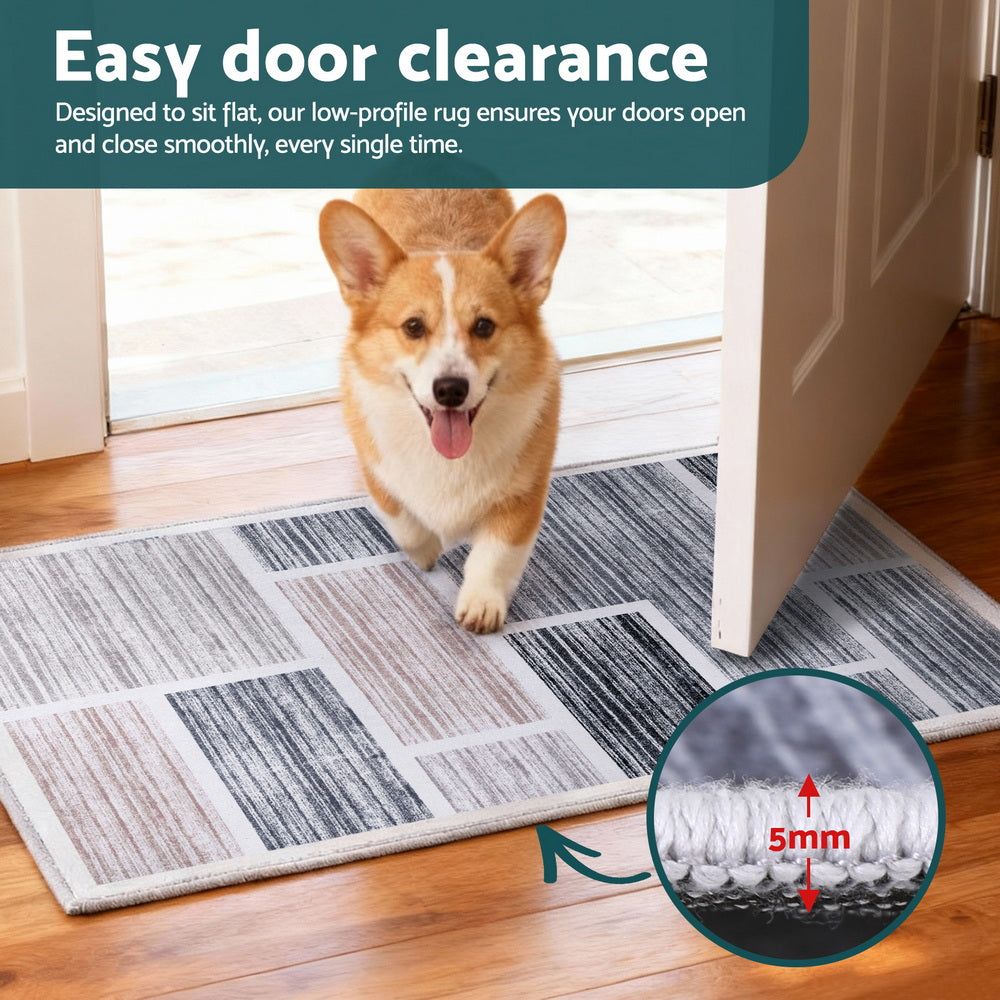 Hudson Velvet Bath Mat – Grey – 50 x 80 cm