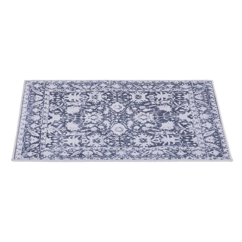 Kairo Velvet Floor Rug – Grey – 120 x 170 cm