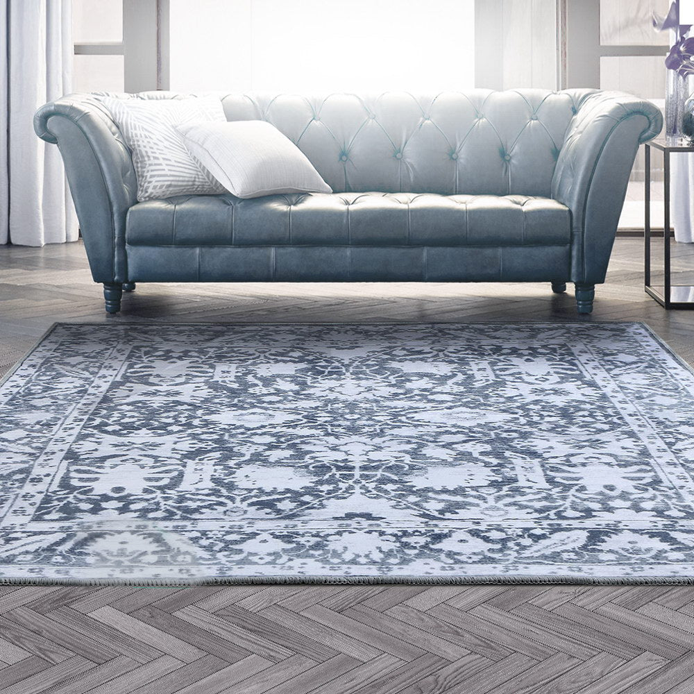 Milo Blue Modern Rug Rugs