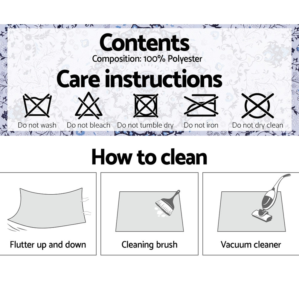 Astra Modern Rug – Blue – 200 × 290 cm