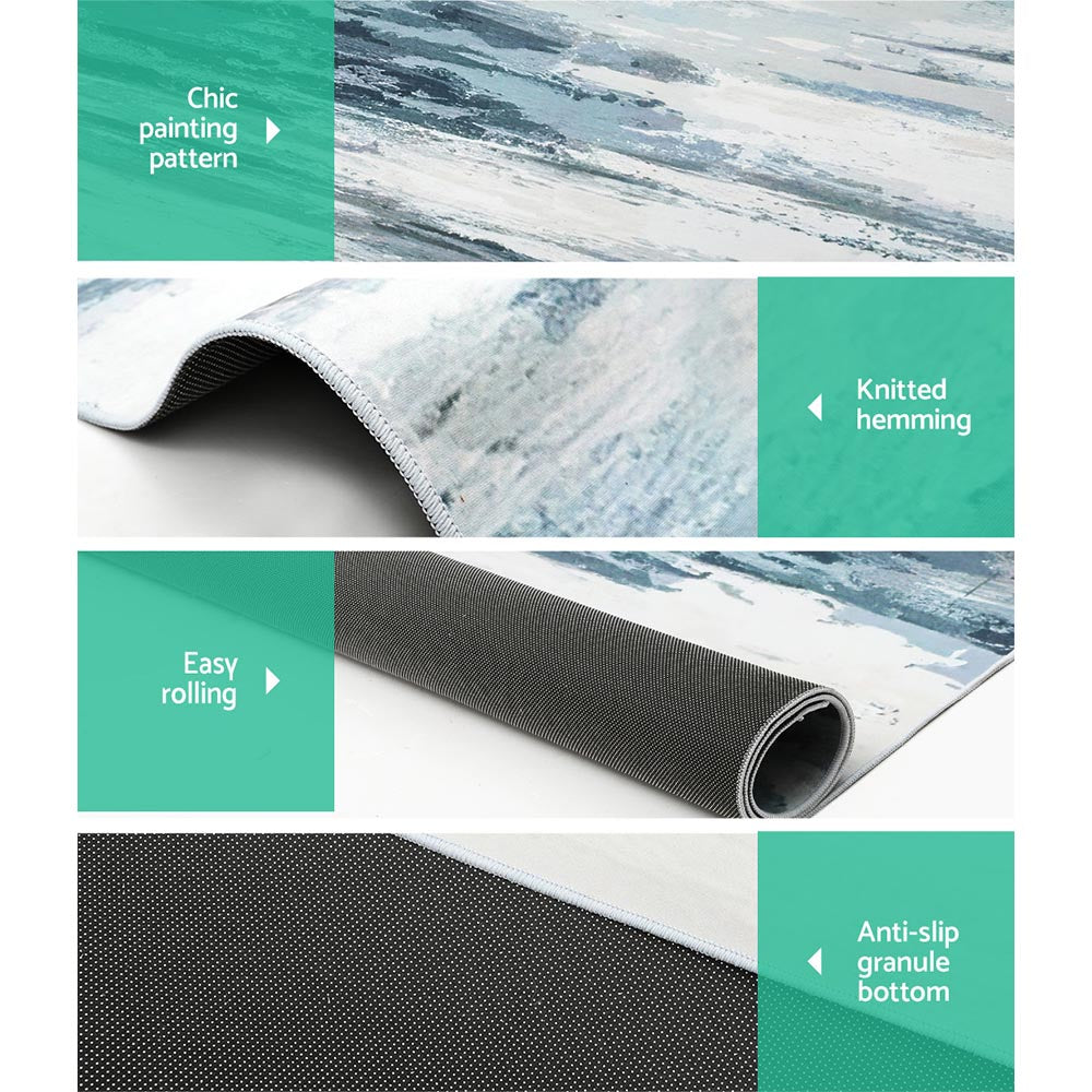 Marlow Modern Rug – Beige/Grey – 160 x 230 cm